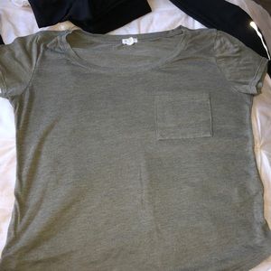 garage olive green t-shirt